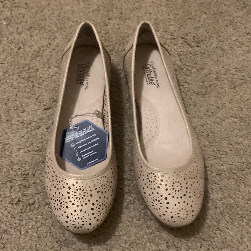 Light Gold Croft and Barrow Ortholite Shoes